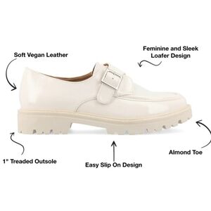 BRAND NEW JOURNEE COLLECTION WOMENS AZULA SLIP ON ALMOND TOE LOAFER